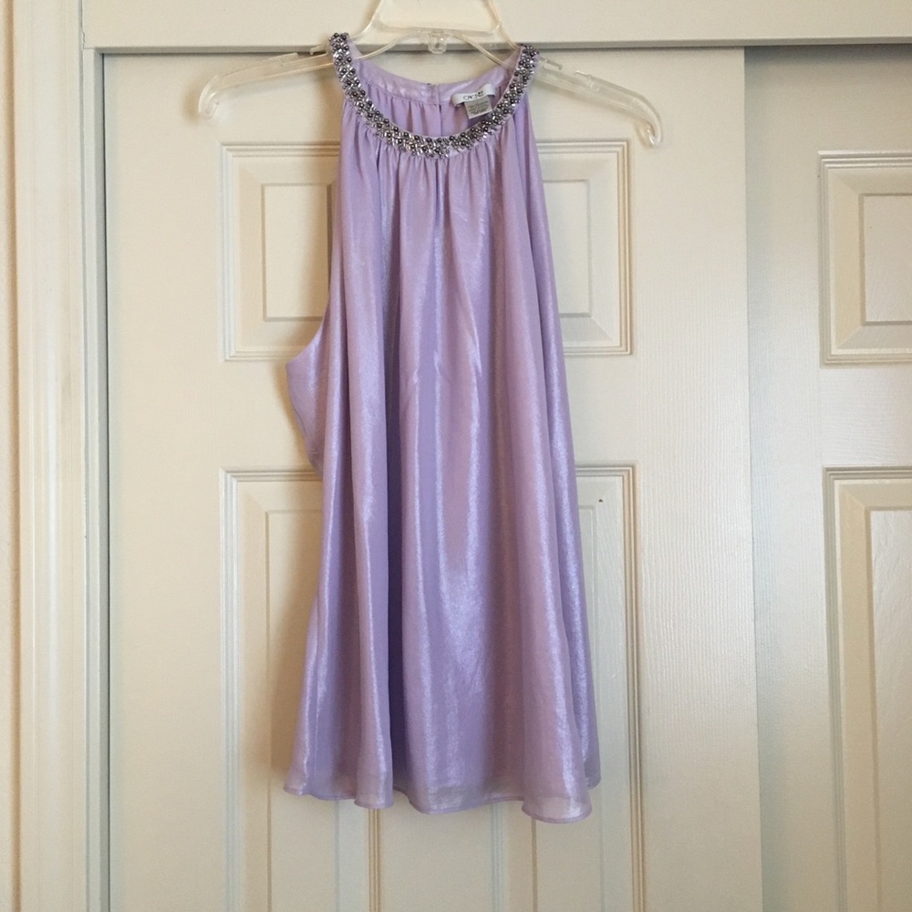 Caché Purple Top Size Large